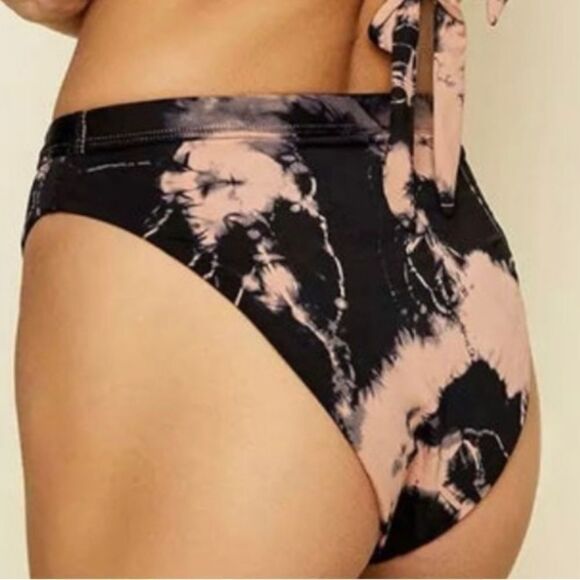 NWT- Dippin Daisys- Bikini Playa Top & High Waisted Cheeky Bottoms Tie-dye, M - Picture 12 of 16